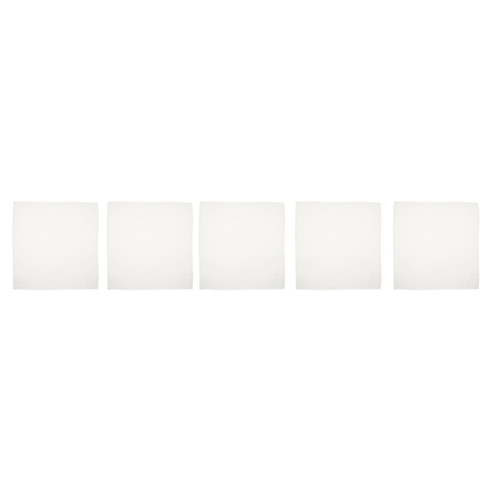 image 1 of Fred & Flo 6 Pack White Muslins