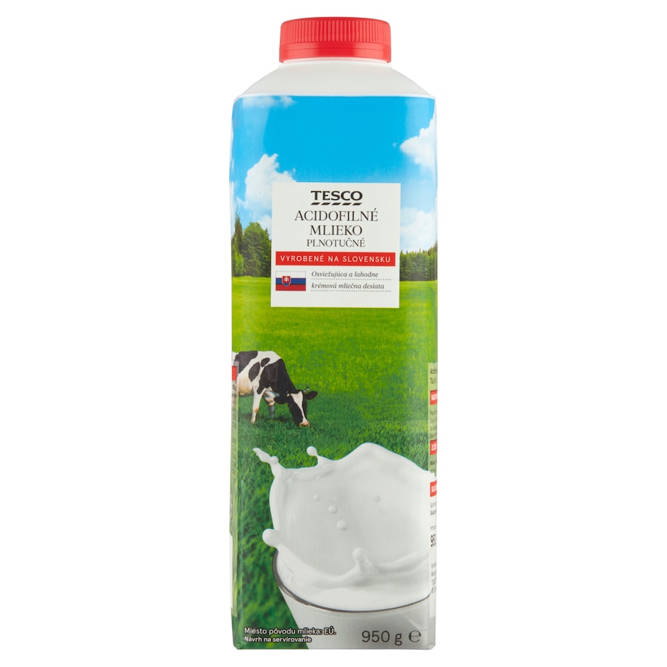 Tesco Acidophilic Whole Milk 950 g