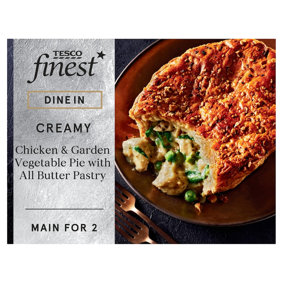 image 1 of Tesco Finest Dine In Chicken & Garden Vegetable Pie 500g