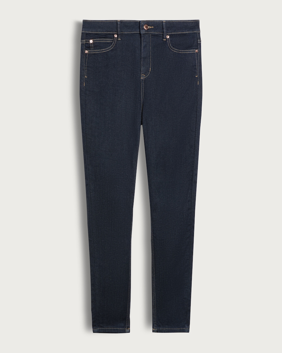 image 1 of F&F Contour Skinny Jeans in Navy