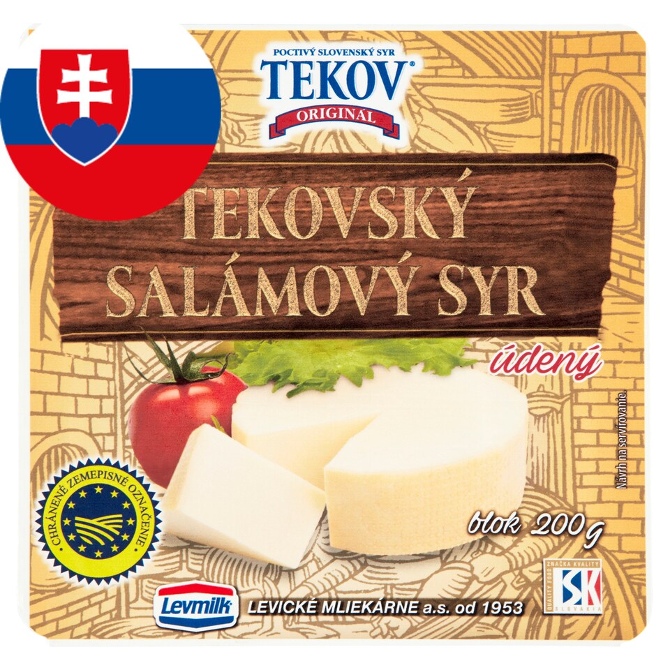 obrázok 1 z TEKOVSKÝ SALÁMOVÝ SYR ÚDENÝ blok 200 g