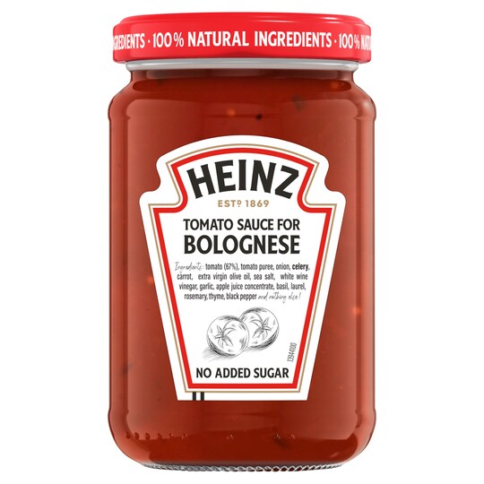 Heinz Tomato Sauce For Bolognese Cooking Sauce 350G Tesco Groceries