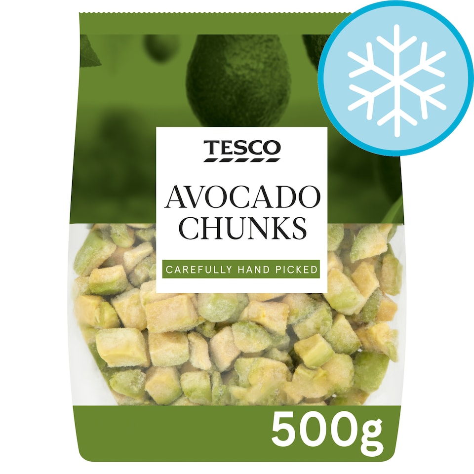 Tesco Frozen Avocado Chunks 500G