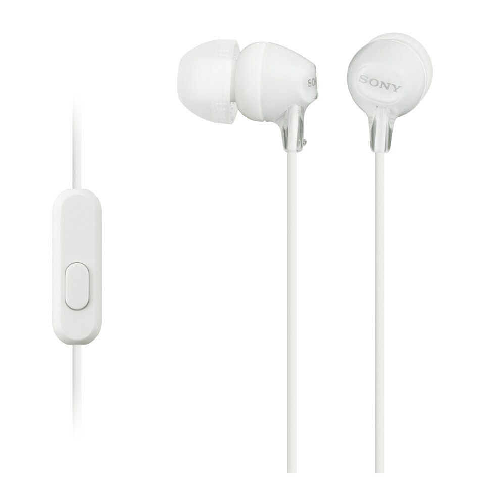 image 1 of Sony MDR-EX15AP Wired In Ear Headphones White