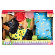 Addo Pitter Patter Pets Wiggle Jiggle Dachshund Deluxe plüss tacskó játék szett