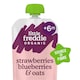 image 1 of Little Freddie Organic Strawberries, Blueberries & Oats Baby Food Pouch 6+ Months 100g