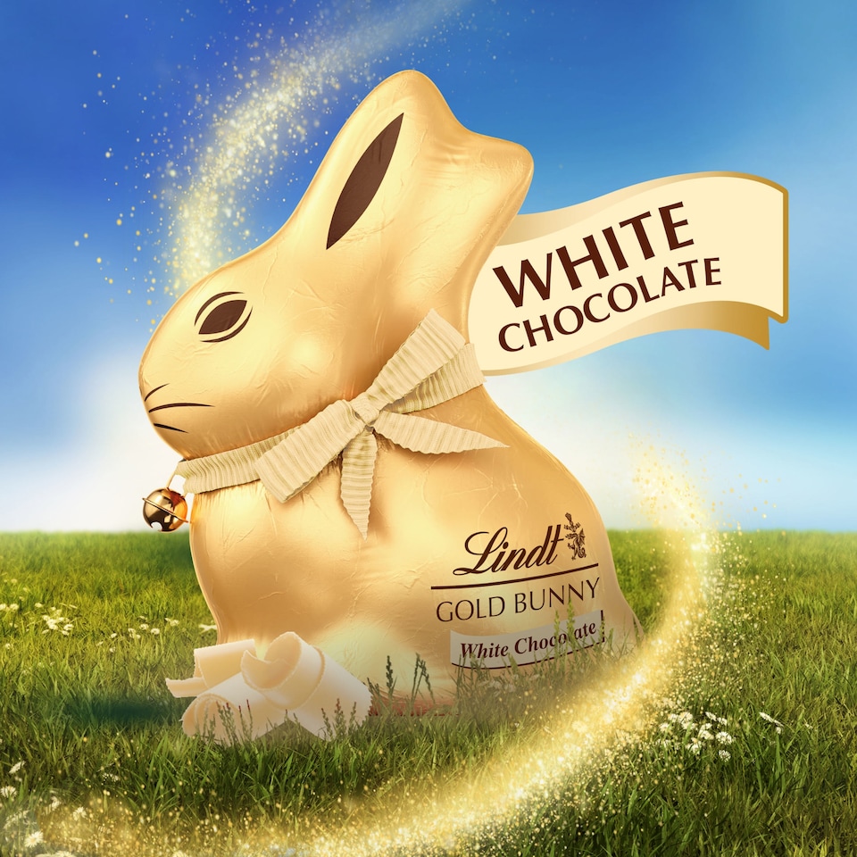 image 1 of Lindt Gold Bunny White Chocolate 100G
