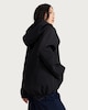 image 3 of F&F Drawstring Hem Hooded Shower Resistant Zip Up Jacket in Black