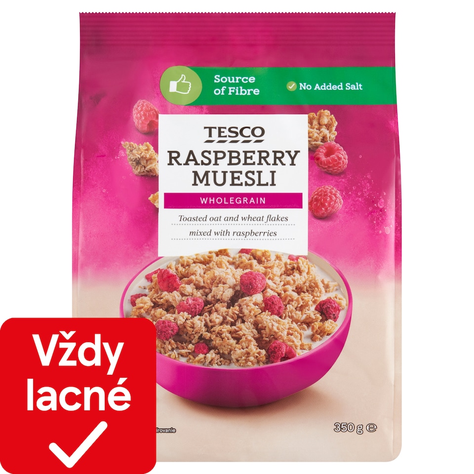 obrázok 1 z Tesco Zapekané müsli s mrazom sušenými malinami 350 g