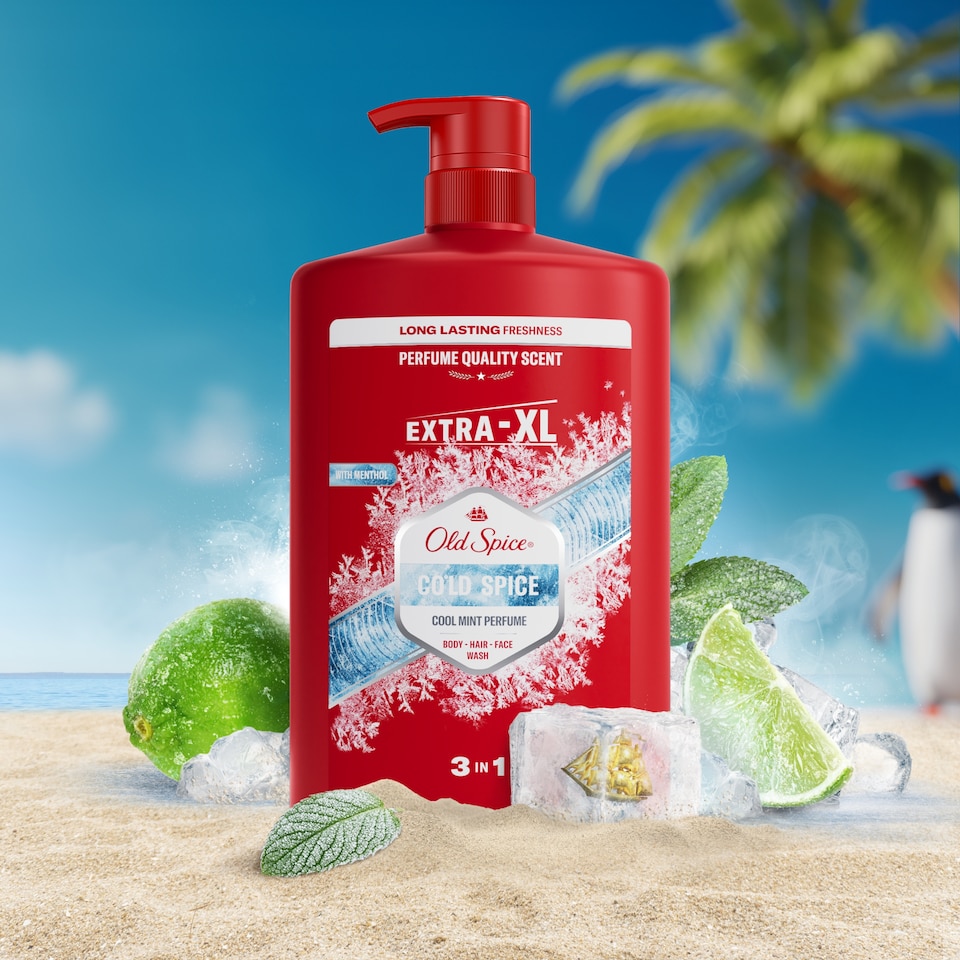 Obrázek 1 pro produkt Old Spice Cold Spice Pánský Přípravek Na Mytí 3 v 1, Sprchový Gel A Šampon 1000 ml