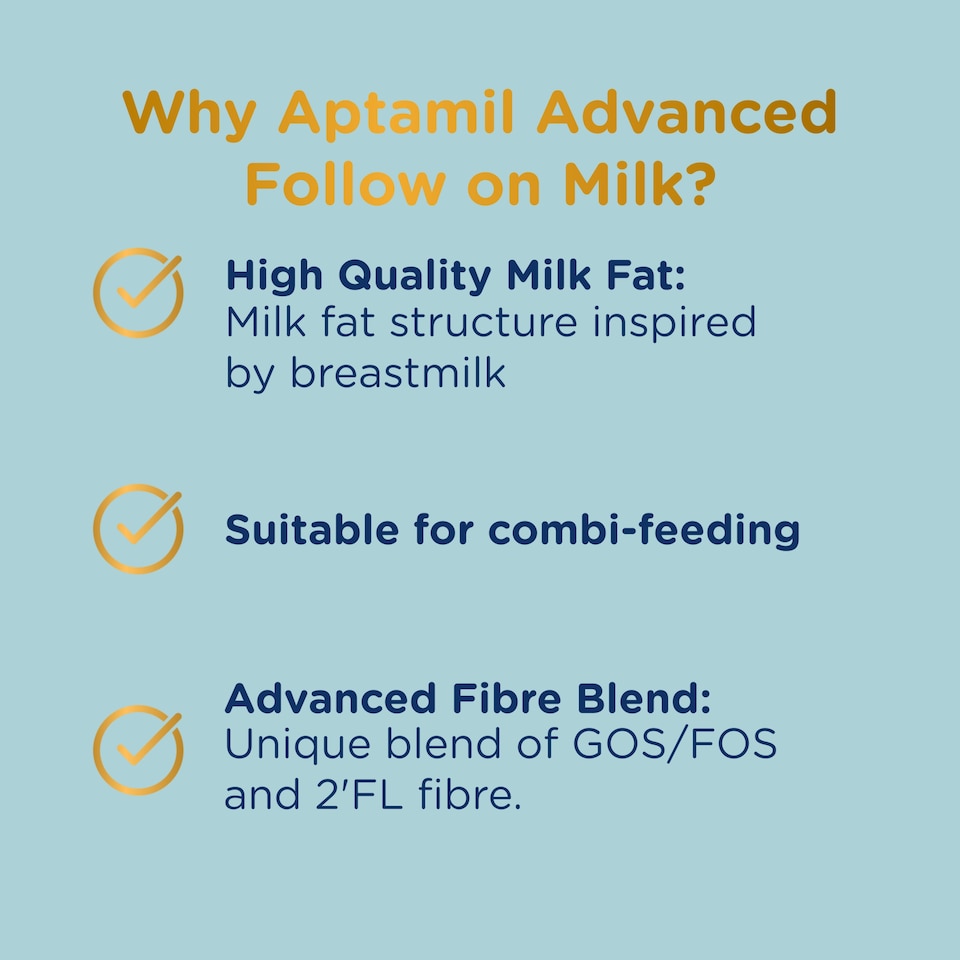 image 1 of Aptamil Advanced 2 Follow On Baby Milk Formula Powder 6+ Mth 800g