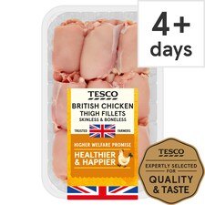 Tesco British Chicken Thigh Fillets 1Kg