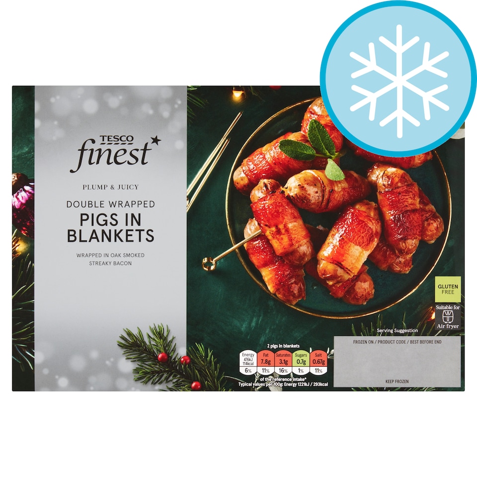 Tesco Finest 16 Pigs in Blankets 400g