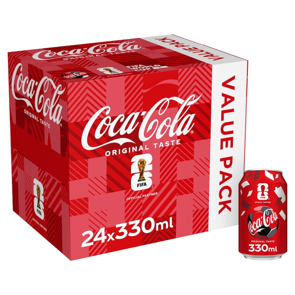 image 1 of Coca-Cola Original Taste Soft Drink Cans 24 x 330 mL
