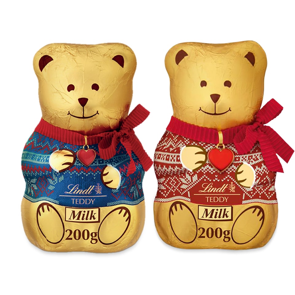 Lindt Teddy With Christmas Jumper Milk Chocolate 200G
