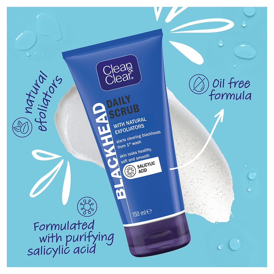 image 1 of CLEAN & CLEAR Blackhead Clearing Daily Scrub 150ml