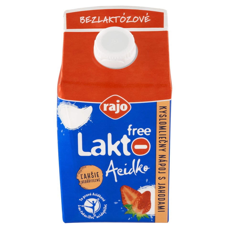 image 1 of Rajo Lakto Free Acidko Sour Milk Drink with Strawberries 450 g
