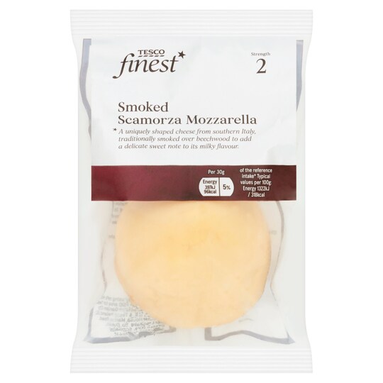 Tesco Finest Smoked Scamorza Mozzarella 200G Tesco Groceries