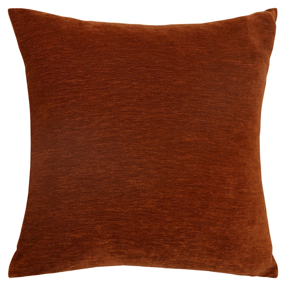 F&F Home Chenille Cushion Ginger 45 cm x 45 cm