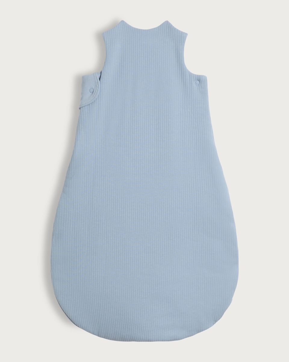 image 1 of F&F Baby Cotton Rich Sleepy Bear 2.5 Tog Sleeping Bag in Blue