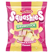 Swizzels Drumstick Squashies Rhubarb & Custard 140G