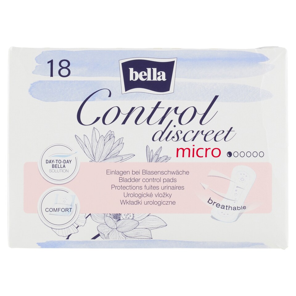 Bella Control Discreet Micro urologické vložky 18 ks