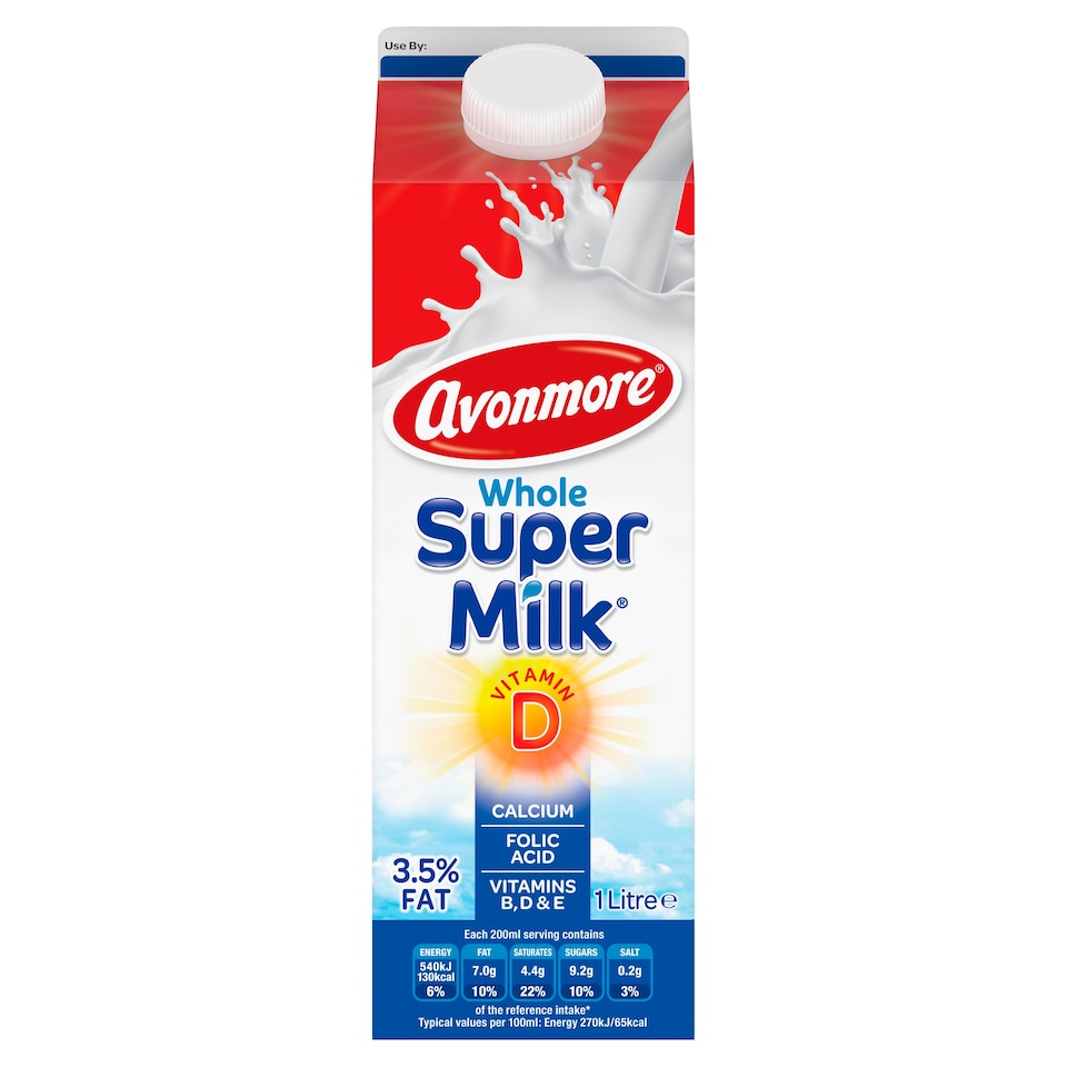 Avonmore Whole Super Milk 1 Litre