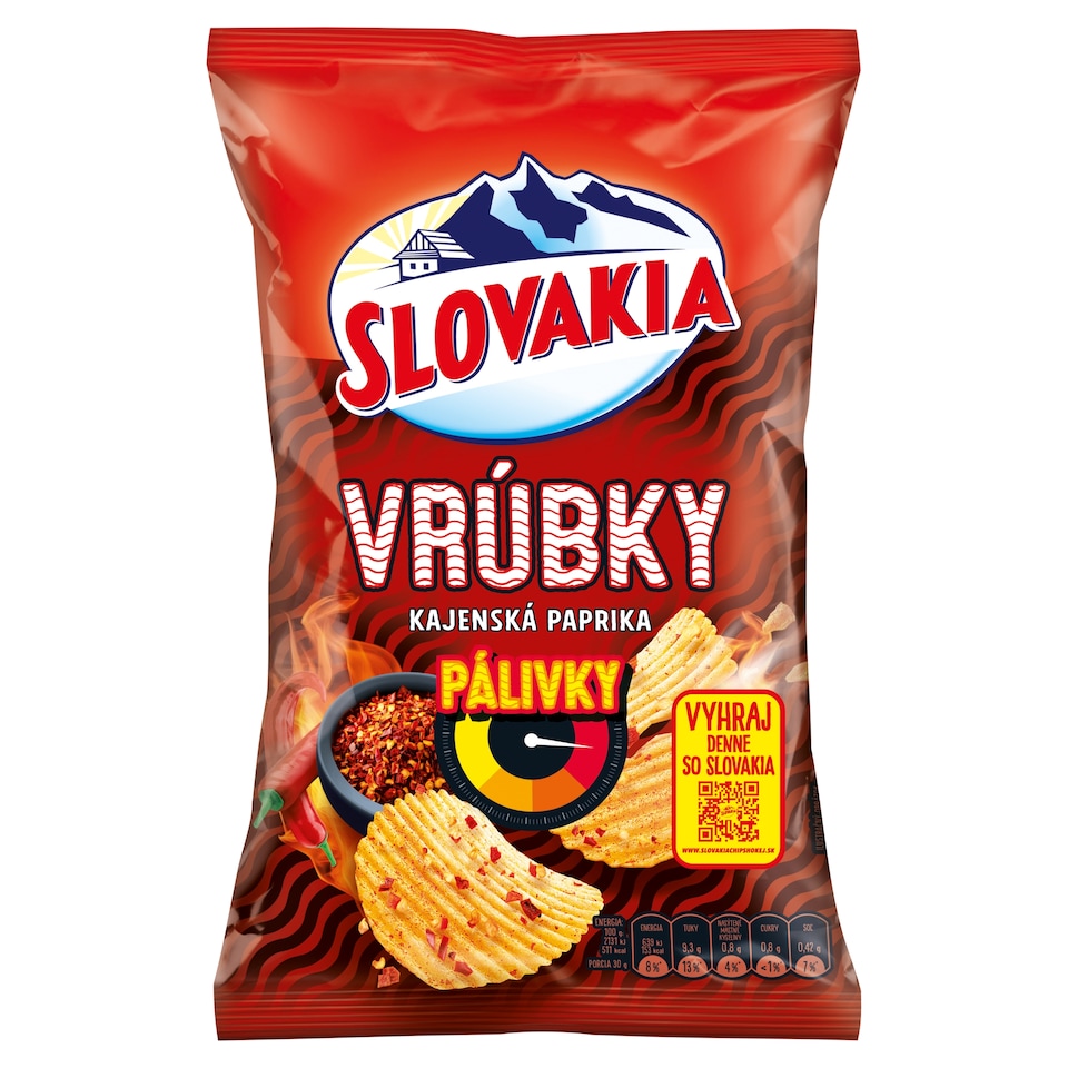 Slovakia Vrúbky pálivky kajenská paprika 120 g