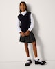 image 2 of F&F School Unisex Pure Cotton V-Neck Tank Top in Navy