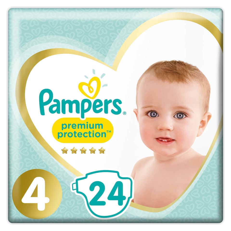 image 1 of Pampers Premium Protection Size 4 Carry Pack X24