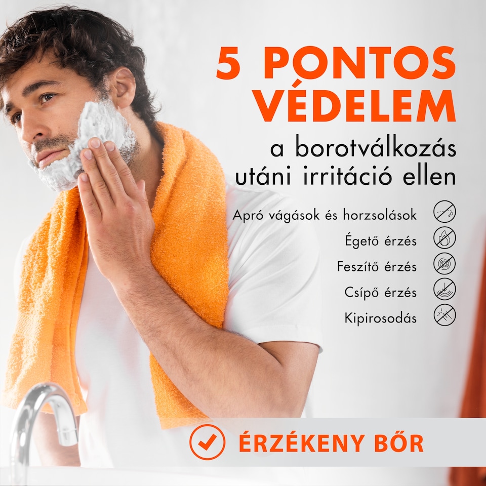 image 1 of Gillette Fusion Borotvazselé Mandulaolajjal, Érzékeny Bőrre, 200ml