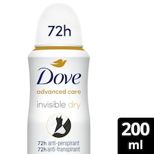 Dove Women Invisible Dry 72h Advanced Care Antiperspirant Deodorant 200ml