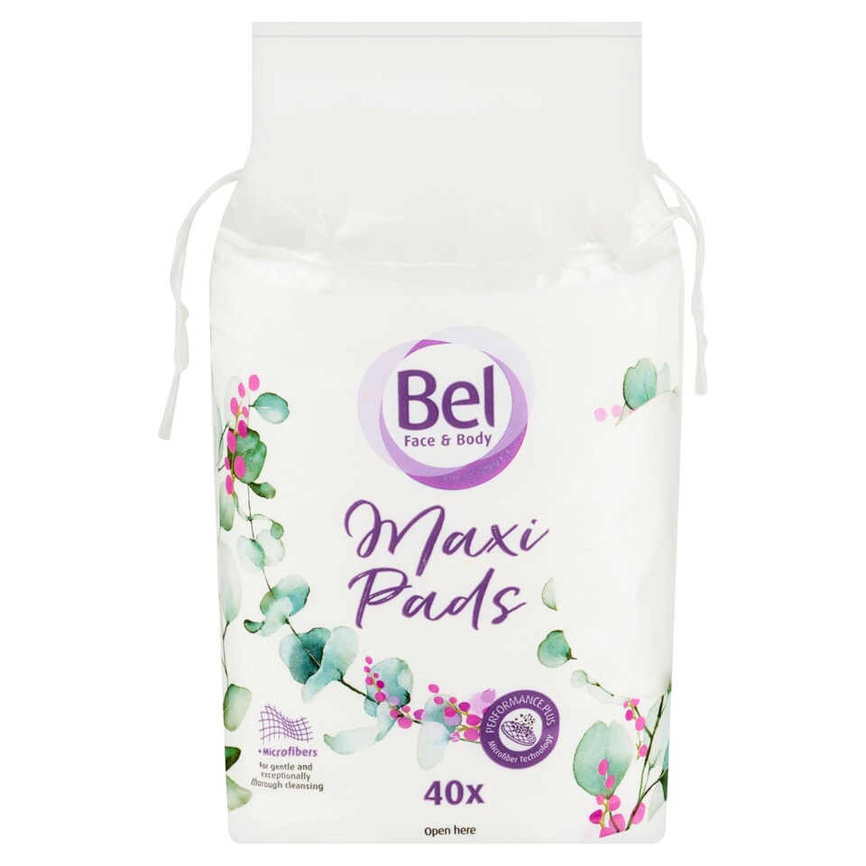 obrázok 1 z Bel Face & Body Cosmetic odličovacie tampóny s mikrovláknom oválne maxi 40 ks