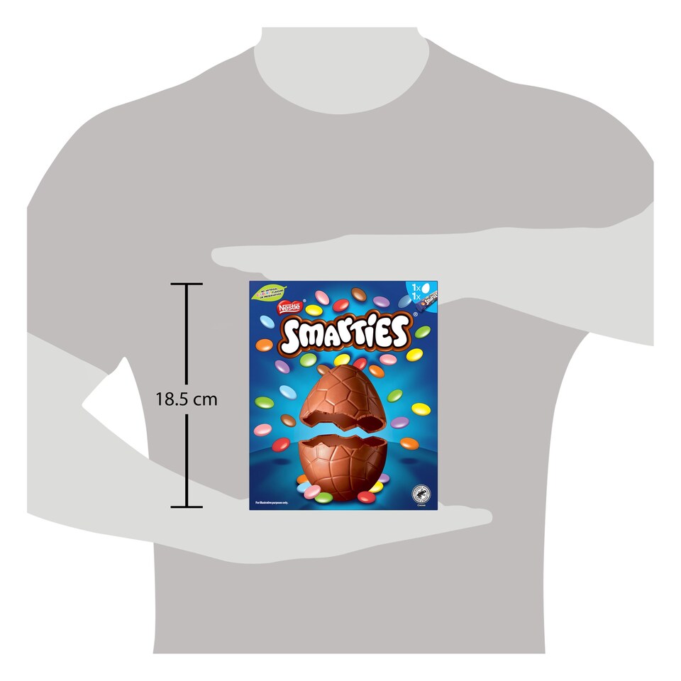 image 1 of Smarties Milk Chocolate Easter Egg 188G