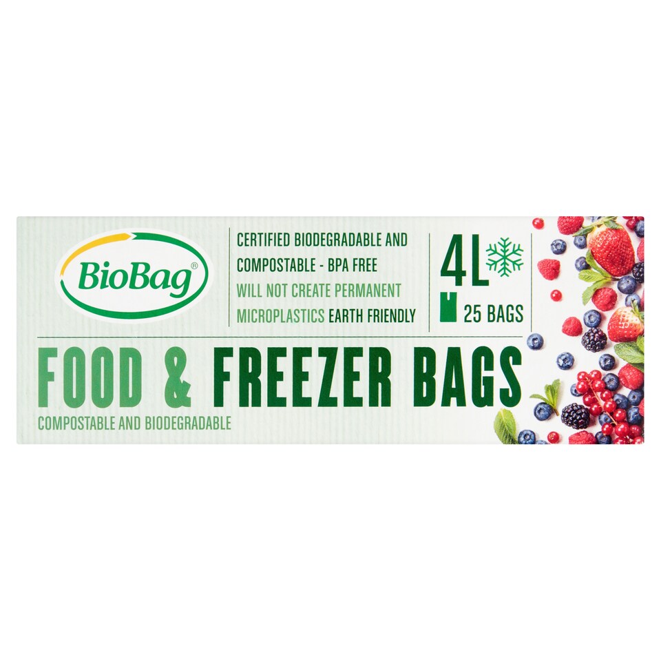Biobag Biological Freezer And Food 4L 25 Bags