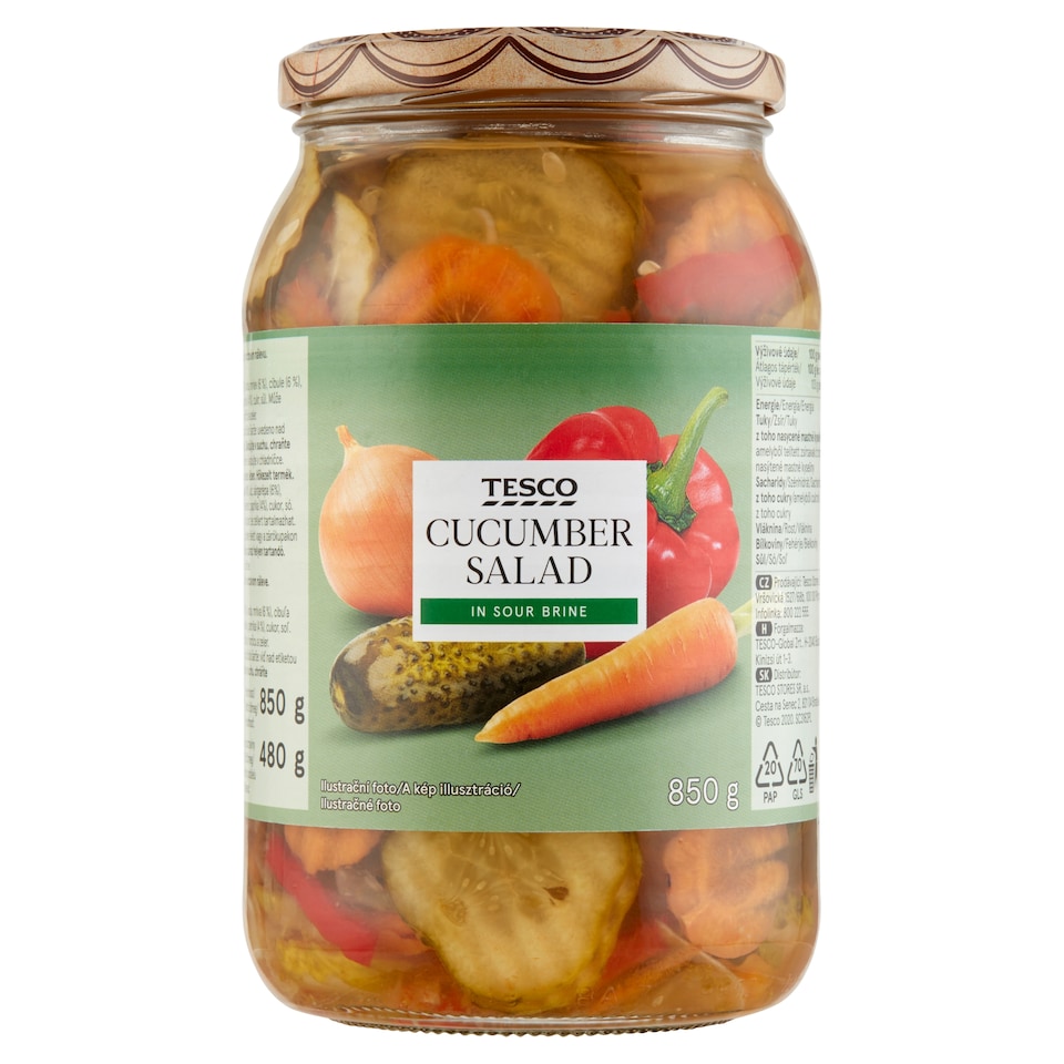Tesco Cucumber Salad in Sour Brine 850 g