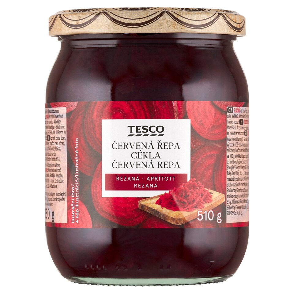 Tesco Červená řepa řezaná 510g