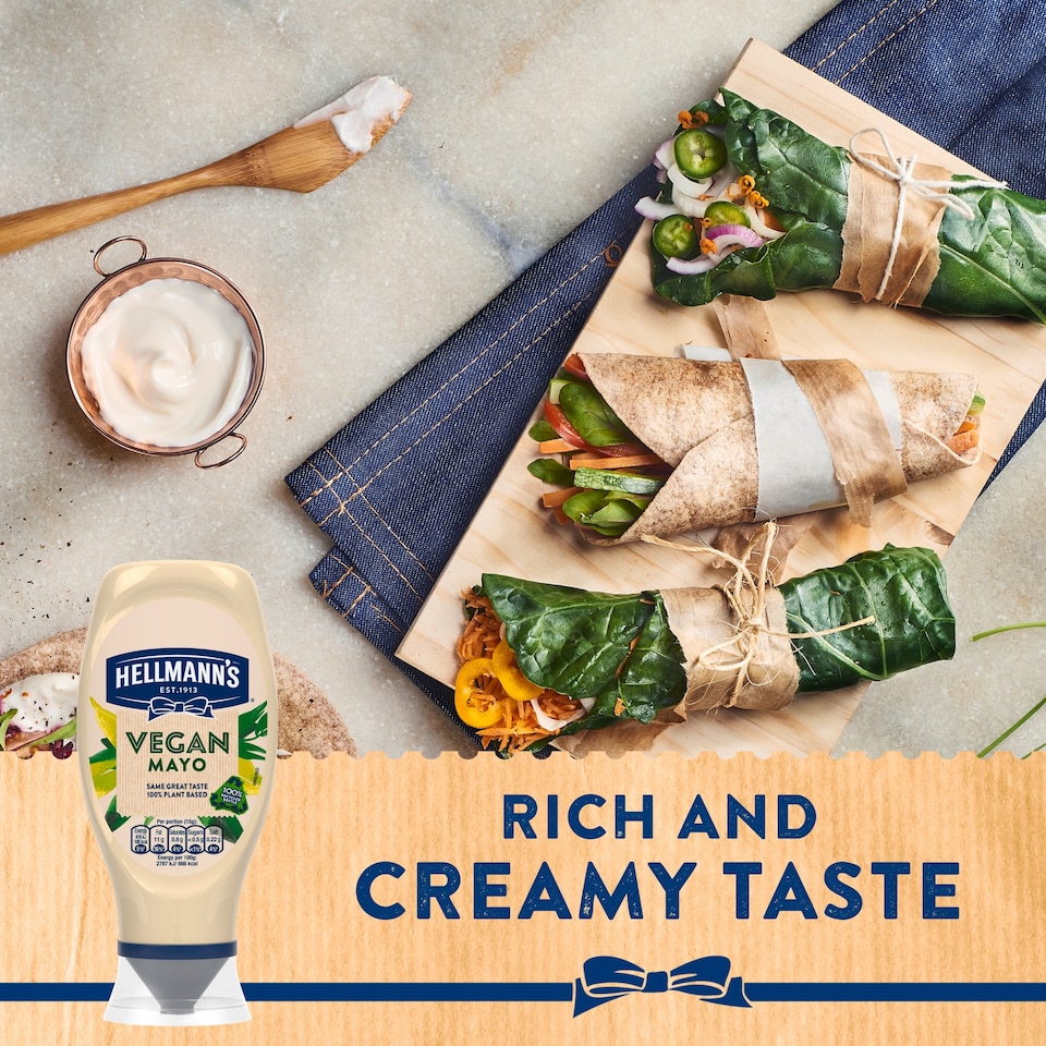 image 1 of Hellmann's Vegan Mayonnaise Squeezy 430ml