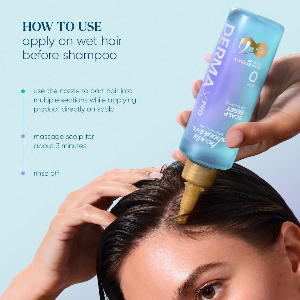 image 1 of Head & Shoulders Derma X Pro Scalp Reset Pre Shampoo 195ml