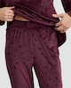 image 2 of F&F Fleece Moon and Star Print Pyjamas in Burgundy