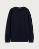 image 4 of F&F Cotton Rich Textured Crew Neck Sweatshirt in Navy