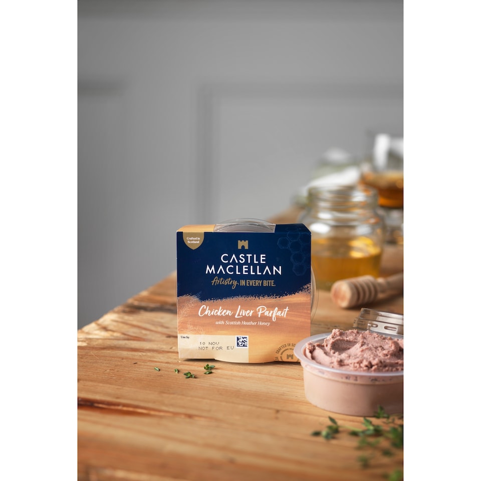 image 1 of Castle MacLellan Chicken Liver Parfait with Scottish Heather Honey 100g