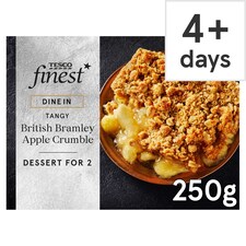 Tesco Finest British Bramley Apple Crumble 250g