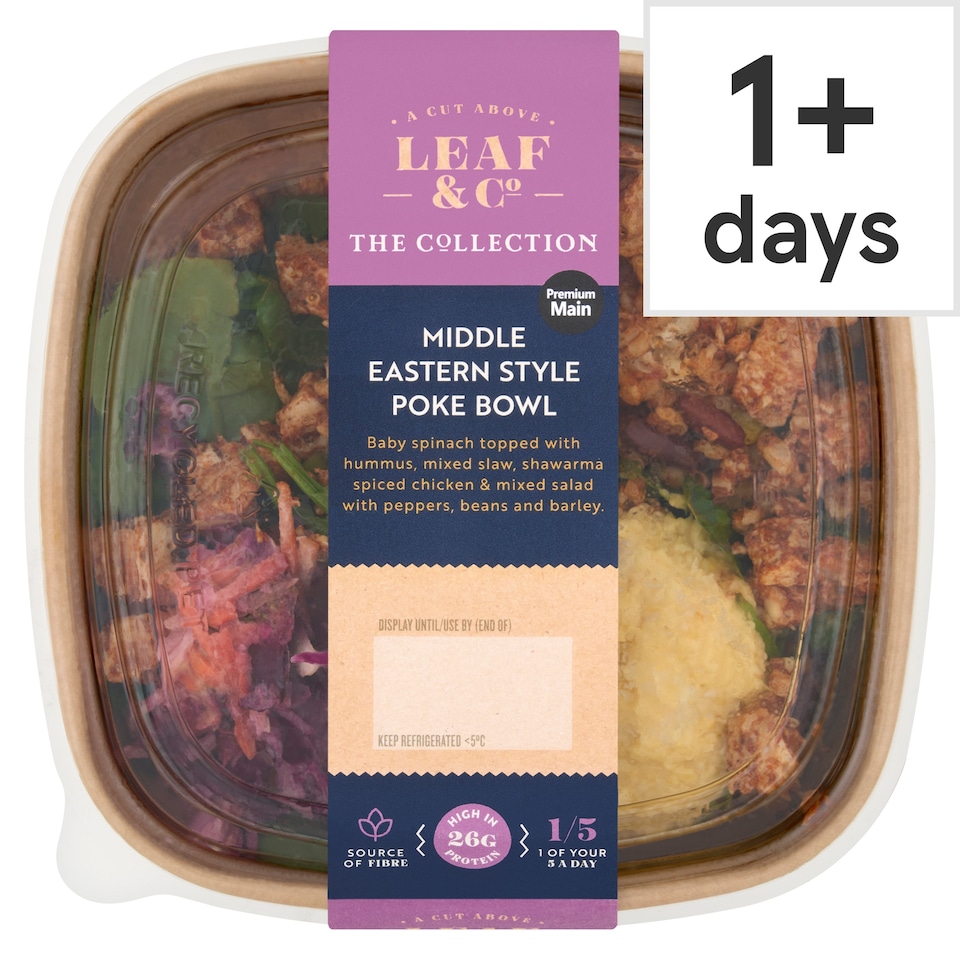 Leaf & Co Middle Eastern Style Poke Bowl 288g