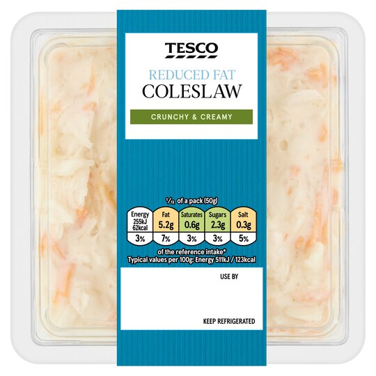 Tesco Reduced Fat Coleslaw 600G