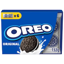 Oreo Lunchbox Vanilla Chocolate Cookies Multipack x 6 132g
