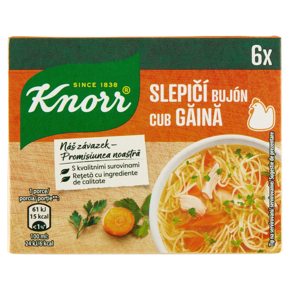 image 1 of Knorr Chicken Bouillon 6 x 10 g (60 g)