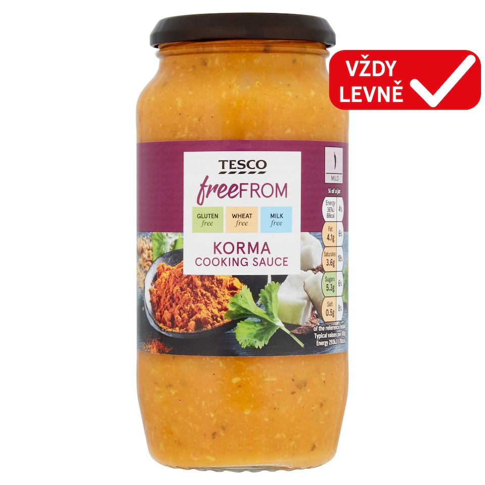 Obrázek 1 pro produkt Tesco Free From Kořeněná hotová omáčka s kokosem 500g