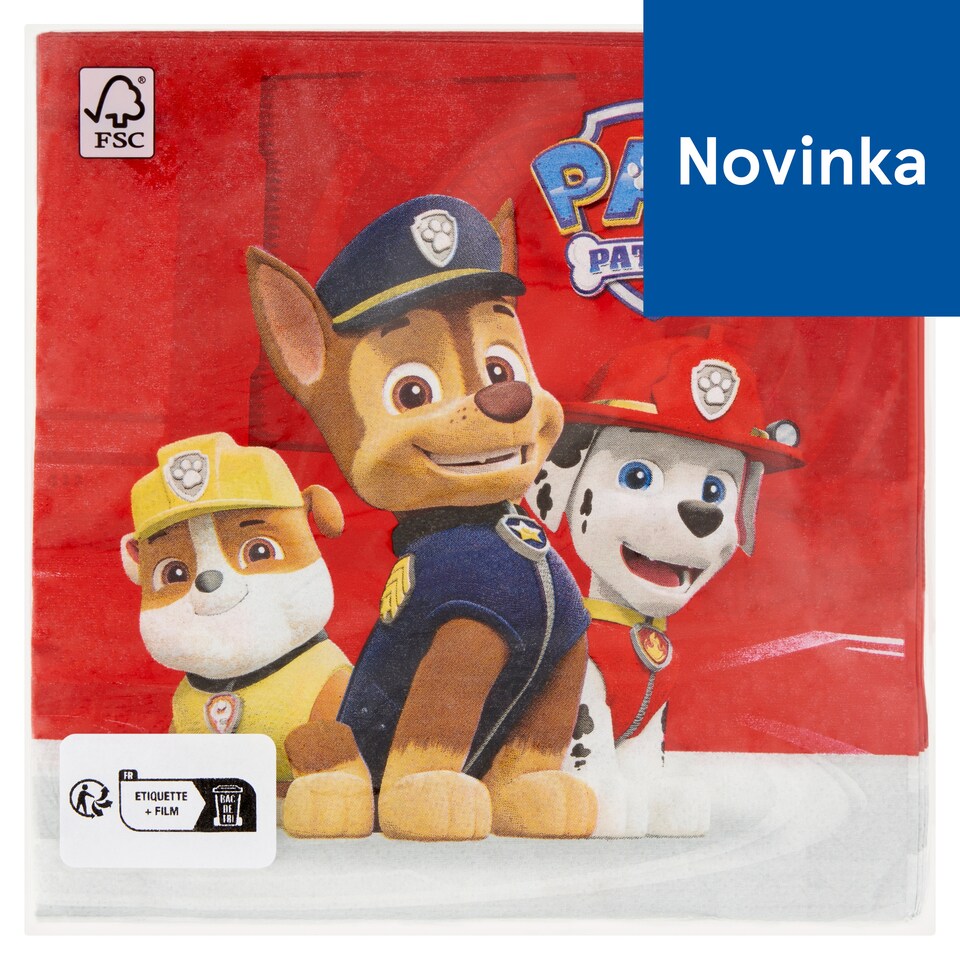Decorata Party Paw Patrol servítky 2-vrstvové 33 x 33 cm 20 ks
