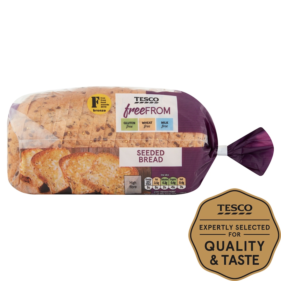 Tesco Free From Seeded Sliced Bread 550g
